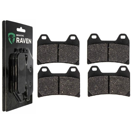 2 Kit plaquettes frein Ducati Sport-touring 916 ST4 Av Ga et Av Dr Nc - EBC FA244 - Raven 101-141