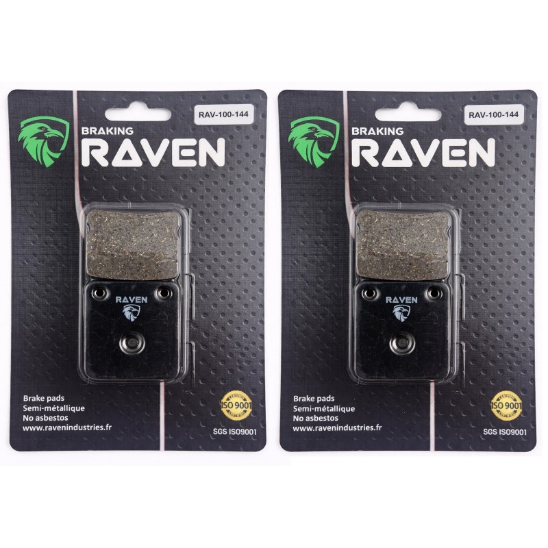 2 Kit plaquettes frein Yamaha YFM Bear Tracker 250  Av Ga et Av Dr Nc - EBC FA54 - Raven 101-144