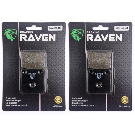 2 Kit plaquettes frein Yamaha Grizzly 400  Av Ga et Dr Nc - EBC FA54 - Raven 101-144