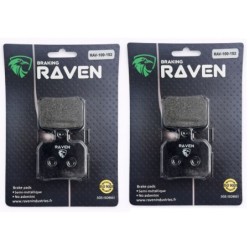 2 Kit plaquettes frein Piaggio Beverly 400 Tourer ie Av Ga et Dr Nc - EBC FA266 - Raven 101-152