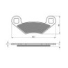 2 Kit plaquettes frein Polaris Big Boss 350  Av Ga et Dr Nc - EBC FA159 - Raven 101-162