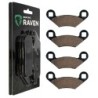 2 Kit plaquettes frein Polaris Sportsman 325 ETX EFI Av Ga et Dr Nc - EBC FA159 - Raven 101-162