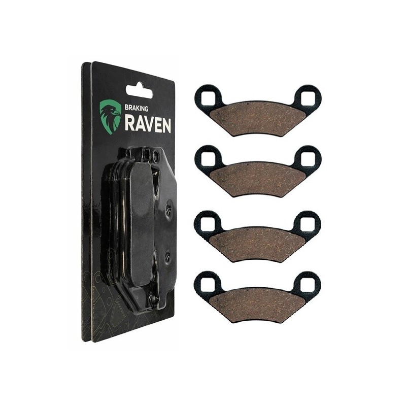 2 Kit plaquettes frein Polaris Trail Boss 330  Av Ga et Av Dr Nc - EBC FA159 - Raven 101-162