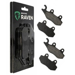 2 Kit plaquettes frein Pgo TR-3 150  Av Ga et Av Dr Nc - EBC FA264 - Raven 101-174