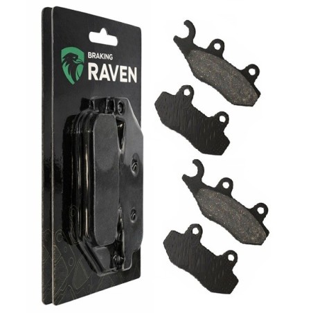 2 Kit plaquettes frein Pgo TR-3 150  Av Ga et Av Dr Nc - EBC FA264 - Raven 101-174