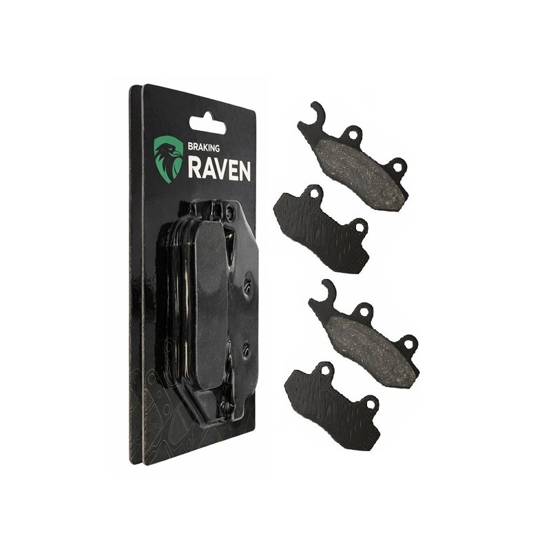2 Kit plaquettes frein Pgo T-Rex 50  Av Ga et Av Dr Nc - EBC FA264 - Raven 101-174