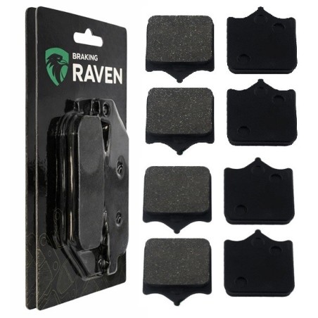 2 Kit plaquettes frein Mv-agusta F4 1000 R 312  1+1 à VIN 008064 Av Ga et Av Dr Nc - EBC FA322/4HH - Raven 101-177