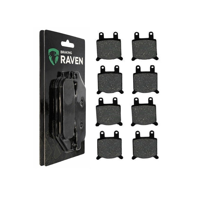 2 Kit plaquettes frein Cagiva Alazzurra 650  Av Ga et Av Dr Nc - EBC FA76 - Raven 101-184