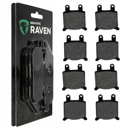 2 Kit plaquettes frein Fantic HP1 125 Sport Av Ga et Av Dr Nc - EBC FA76 - Raven 101-184