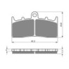 2 Kit plaquettes frein Bmw K 1200 R  Av Ga et Dr 34118395858 - EBC FA294HH - Raven 101-194