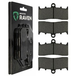 2 Kit plaquettes frein Bmw K 1300 R  Av Ga et Dr 34117658386 - EBC FA294HH - Raven 101-194
