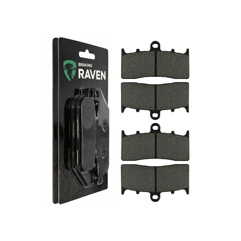 2 Kit plaquettes frein Bmw K 1600 GTL Exclusive  Av Ga et Av Dr 34117658386 - EBC FA294HH - Raven 101-194
