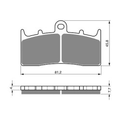 2 Kit plaquettes frein Bmw R 1150 GS Adventure  Av Ga et Av Dr 34117690170 - EBC FA294HH - Raven 101-194