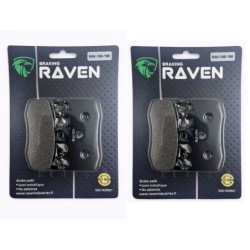 2 Kit plaquettes frein Bmw K 1200 GT  Av Ga et Dr 34117660448 - EBC FA335HH - Raven 101-196