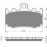 2 Kit plaquettes frein Bmw R 1200 S  Av Ga et Av Dr 34117660448 - EBC FA335HH - Raven 101-196