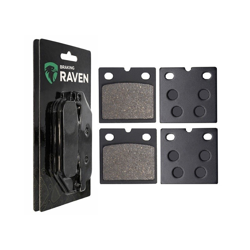 2 Kit plaquettes frein Bmw R65 650  Av Ga et Av Dr Nc - EBC FA77 - Raven 101-197