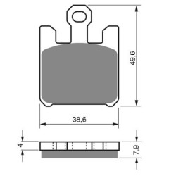 2 Kit plaquettes frein Kawasaki ZX 1200  Av Ga et Av Dr Nc - EBC FA369/4HH - Raven 101-200