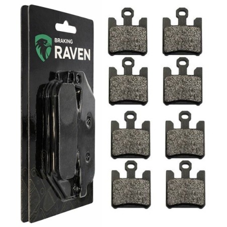 2 Kit plaquettes frein Kawasaki ZX-10R 1000  Av Ga et Av Dr Nc - EBC FA369/4HH - Raven 101-200