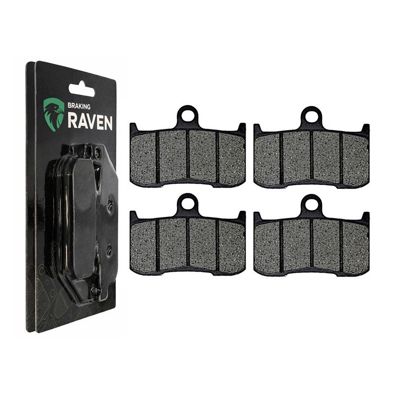 2 Kit plaquettes frein Kawasaki Ninja ZX-9R 900  Av Ga et Dr 43082-0002 - EBC FA347 - Raven 101-207