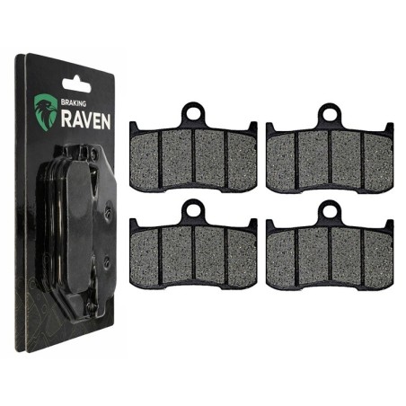 2 Kit plaquettes frein Kawasaki Z 1000  Av Ga et Av Dr Nc - EBC FA347 - Raven 101-207