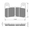 2 Kit plaquettes frein Kawasaki ZR 1000 DAF SX Av Ga et Av Dr Nc - EBC FA379 - Raven 101-213