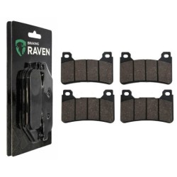 2 Kit plaquettes frein Honda CB 1000 R  Av Ga et Av Dr Nc - EBC FA390 - Raven 101-214