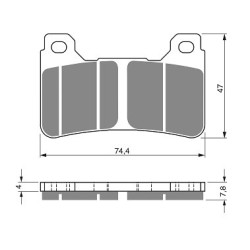 2 Kit plaquettes frein Honda CBR 1000 RR  Av Ga et Dr 06455-MJM-D31 - EBC FA390 - Raven 101-214