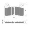 2 Kit plaquettes frein Honda CBR 1000 RR  Av Ga et Dr 06455-MJM-D31 - EBC FA390 - Raven 101-214