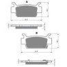 2 Kit plaquettes frein Honda TRX 500 Foreman  Av Ga et Dr Nc - EBC FA410 - Raven 101-240