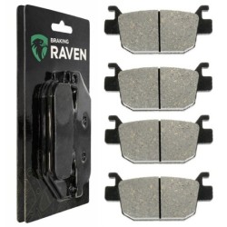 2 Kit plaquettes frein Honda TRX 680 Rincon  Av Ga et Dr Nc - EBC FA410 - Raven 101-240