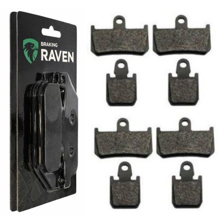 2 Kit plaquettes frein Yamaha V-max 1700  Av Ga et Av Dr 4C8-25805-00-00 - EBC FA442/4HH - Raven 101-246