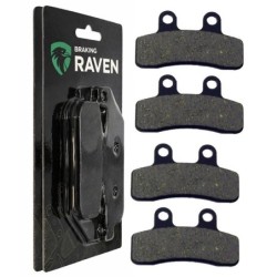 2 Kit plaquettes frein Quadzilla WK 140  Av Ga et Av Dr Nc - EBC FA448 - Raven 101-250