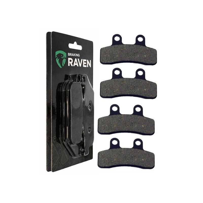 2 Kit plaquettes frein Quadzilla WK 140  Av Ga et Av Dr Nc - EBC FA448 - Raven 101-250