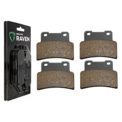 2 Kit plaquettes frein Aprilia Mana 850 NA Av Ga et Av Dr Nc - EBC FA432 - Raven 101-251