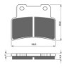 2 Kit plaquettes frein Aprilia Shiver 750 GT SL Av Ga et Av Dr Nc - EBC FA432 - Raven 101-251