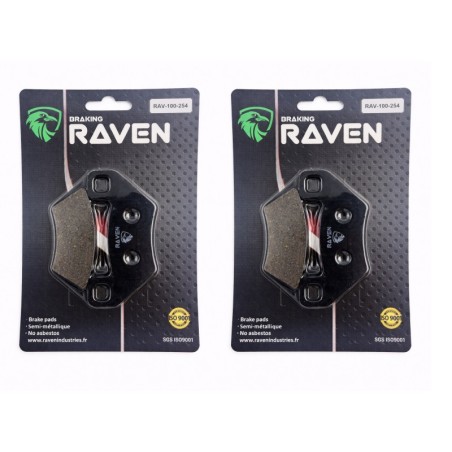 2 Kit plaquettes frein Arctic-cat 500 FIS TBX TRV Av Ga et Dr Nc - EBC FA395 - Raven 101-254
