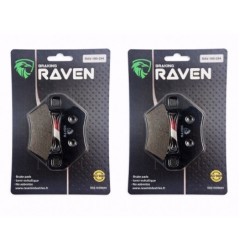 2 Kit plaquettes frein Arctic-cat Mudpro 1000  Av Ga et Dr Nc - EBC FA395 - Raven 101-254
