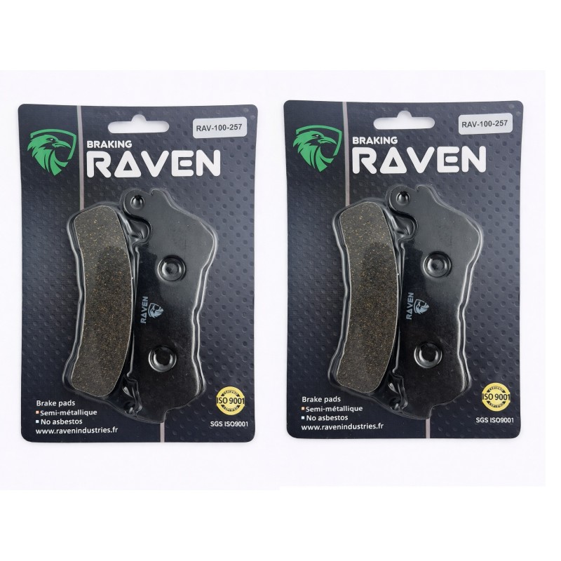 2 Kit plaquettes frein Honda CB 1000 R  Av Ga et Av Dr Nc - EBC FA388 HH - Raven 101-257