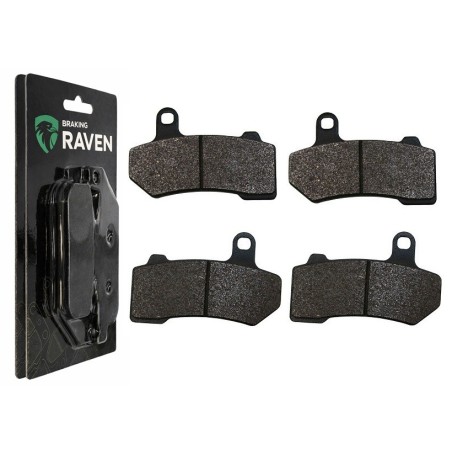 2 Kit plaquettes frein Harley-davidson Night Road 1130 VRSCD Av Ga et Av Dr Nc - EBC FA409HH - Raven 101-271