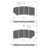 2 Kit plaquettes frein Harley-davidson Touring Electra Glide Standard FLHT Av Ga et Av Dr 42897-08 - EBC FA409HH - Raven 101-271