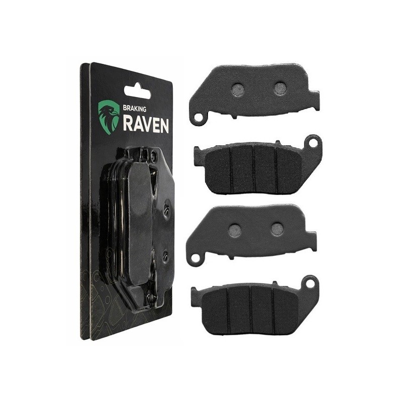 2 Kit plaquettes frein Harley-davidson Sportster 883 Roadster XL883R Av Ga et Dr 42831-04 - EBC FA381 - Raven 101-272