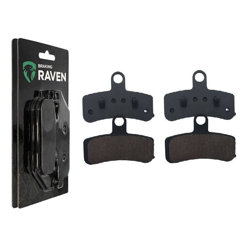 2 Kit plaquettes frein Harley-davidson Dyna Fat Bob FXDF Av Ga et Av Dr 46363-11 - EBC FA457HH - Raven 101-275
