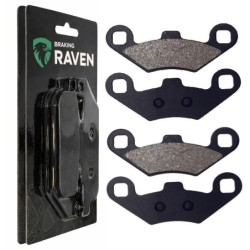 2 Kit plaquettes frein Kymco Mongoose 270  Ar Ga, Ar Dr,  Av Ga ou Av Dr Nc - EBC FA159 - Raven 101-280