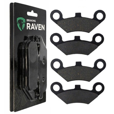 2 Kit plaquettes frein Quadzilla CVT 320 e Av Ga et Av Dr Nc - EBC FA453 - Raven 101-284