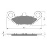 2 Kit plaquettes frein Quadzilla E 320 4x4 Av Ga et Av Dr Nc - EBC FA453 - Raven 101-284
