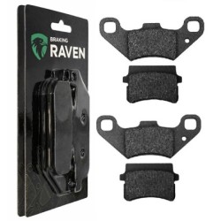 2 Kit plaquettes frein Adly Interceptor 300  Av Ga et Dr Nc - EBC FA416 - Raven 101-288