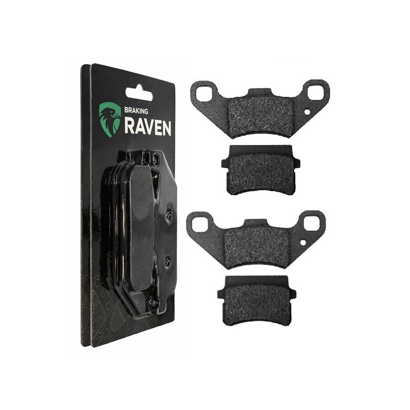 2 Kit plaquettes frein Adly Interceptor 300  Av Ga et Av Dr Nc - EBC FA416 - Raven 101-288