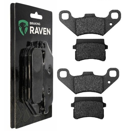 2 Kit plaquettes frein Adly Interceptor 300  Av Ga et Av Dr Nc - EBC FA416 - Raven 101-288