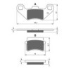 2 Kit plaquettes frein Adly Interceptor 300  Av Ga et Av Dr Nc - EBC FA416 - Raven 101-288