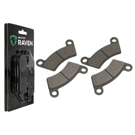 2 Kit plaquettes frein Quadzilla CUV 300 E 4x4 Side by Side Av Ga et Av Dr Nc - EBC FA482 - Raven 101-294